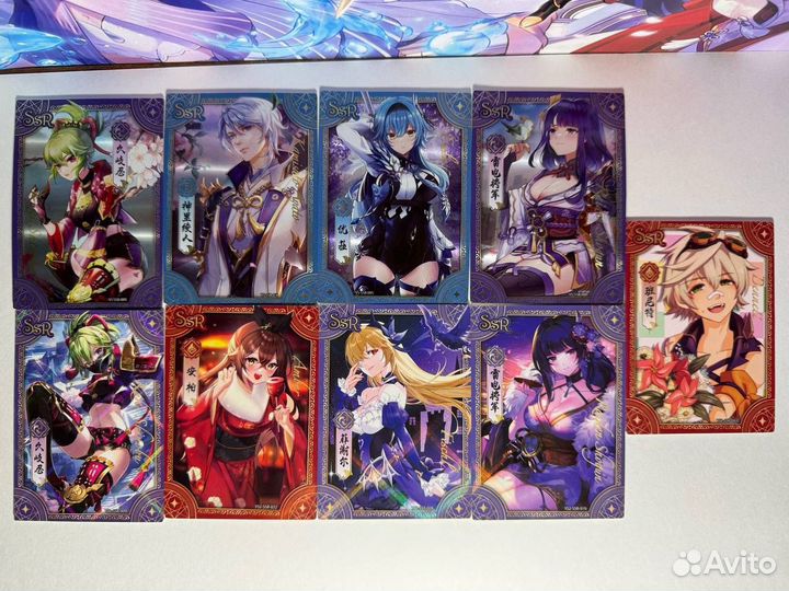 Коллекционные карточки геншин genshin impact