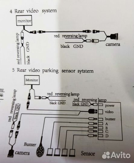 Видео-парктроник 4 датчика