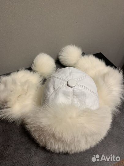 Шапка ушанка женская натуральный мех