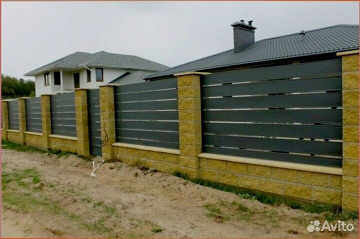 Установка заборов жалюзи и ранчо