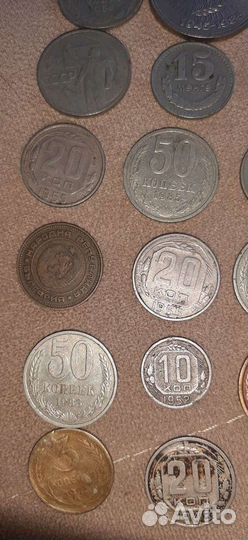 Монеты и ретро пластинки 50гг60гг СССР