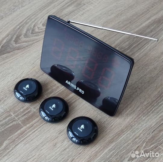 Кнопка вызова официанта, табло вызова - комплект