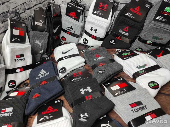 Носки Nike Adidas Reebok Puma мужские