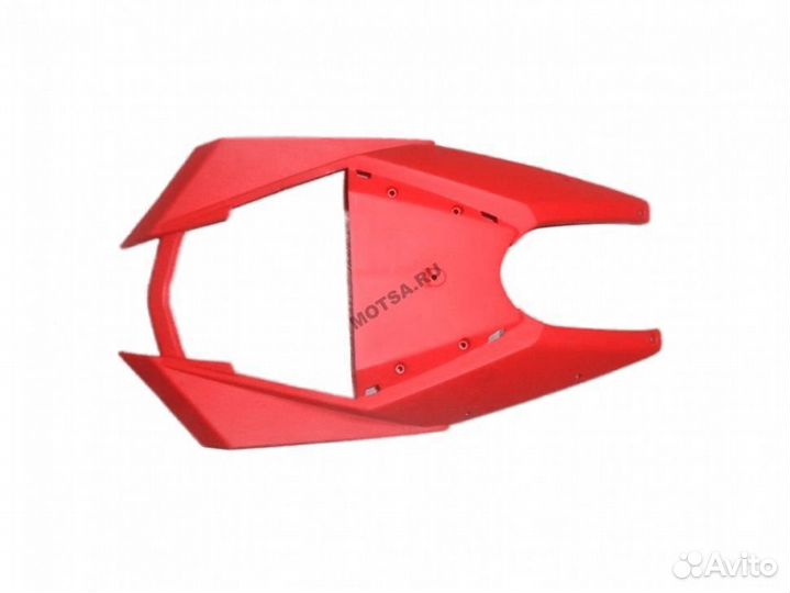 Облицовка фары передняя красная saga
