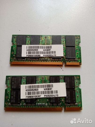 Оперативная память ddr2 для ноутбука 2 gb
