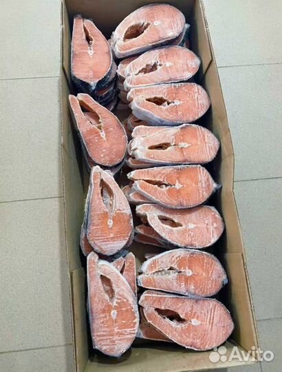 Стейки лосося сёмги