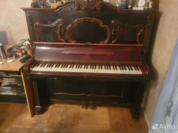Старинное антикварное немецкое пианино H.Roloff