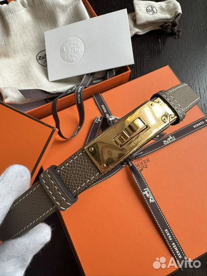 Ремень hermes kelly 18 золото