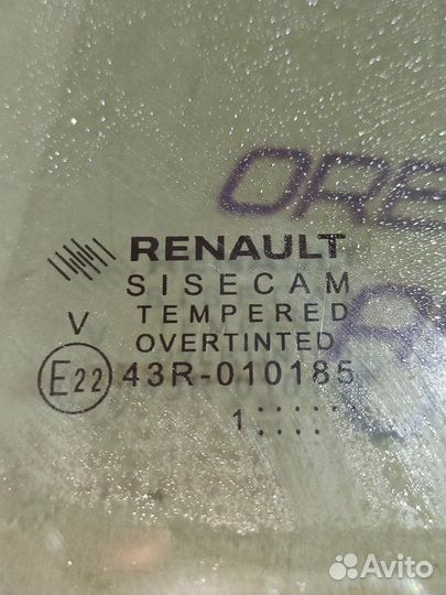 Стекло двери заднее левое Renault Duster 2 1.5 DCI