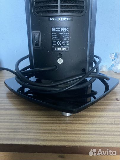 Керамический обогреватель bork ch brt 8828 bk