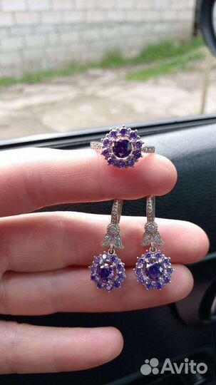 Серебряные набор925