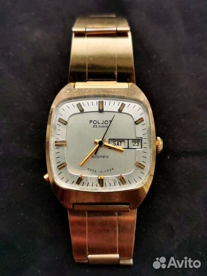 Часы полёт 2627Н позолота AU10 с браслетом редкие