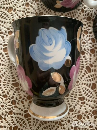 Чайная пара-гигант Дулево 1989 год бронь