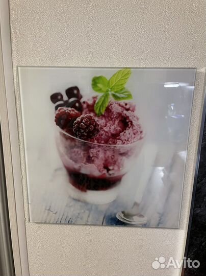 Картина на стекле Десерт и Сакура