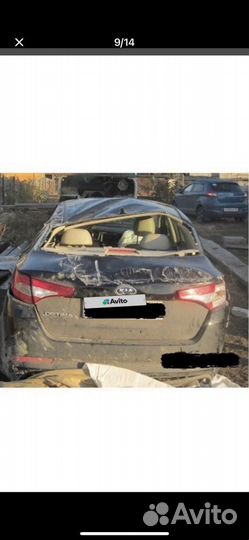 Kia Optima 2.4 AT, 2012, битый, 18 000 км