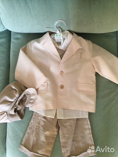 Костюм-тройка с кепи на годовалого малыша