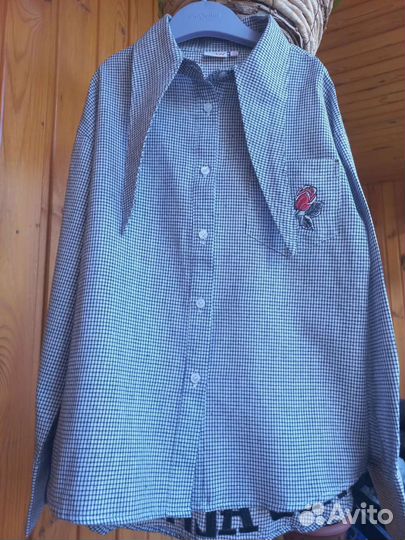 Стильная рубашка блуза Orby 134-140 вышивка