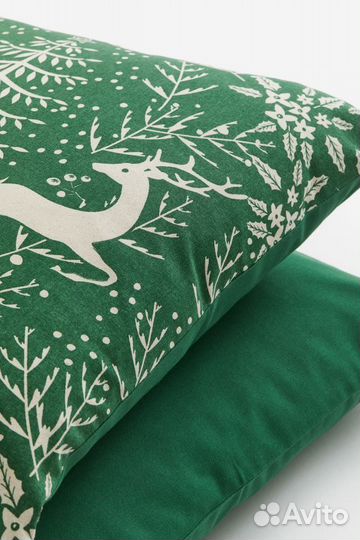 Наволочка новогодняя hm home 50*50 2шт
