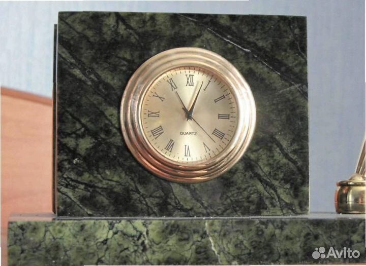 Настольный набор - Часы с авторучкой