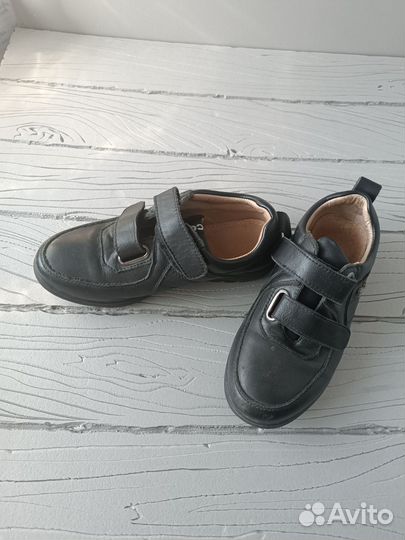 Полу ботинки для мальчика, натуральная кожа