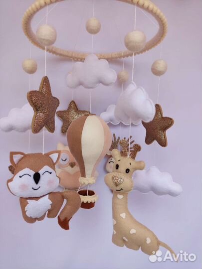 Мобиль на кроватку новый