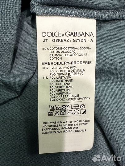 Футболка Dolce Gabbana печать 44, оригинал, Италия