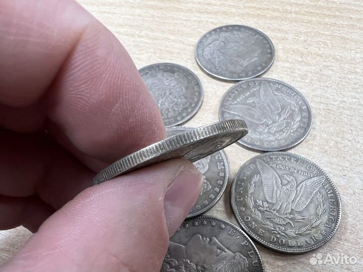 Монета Моргана США 1 доллар 1878 1879