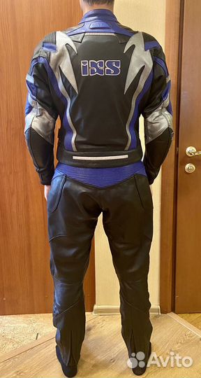 Мотокостюм кожаный размер S, на рост 160-170