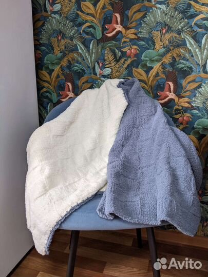 Плед детский вязаный ручная работа