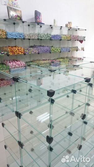 Витрина стеклянная под конфеты