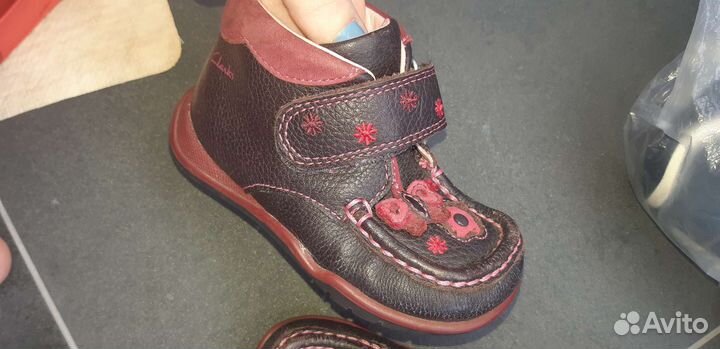 Детские кожаные полуботинки Clarks 22