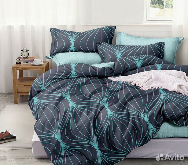 Постельное белье 2спальный с евро простыней