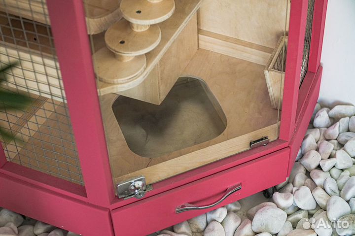 Витрина угловая Клетка для Шиншиллы Дегу U-11