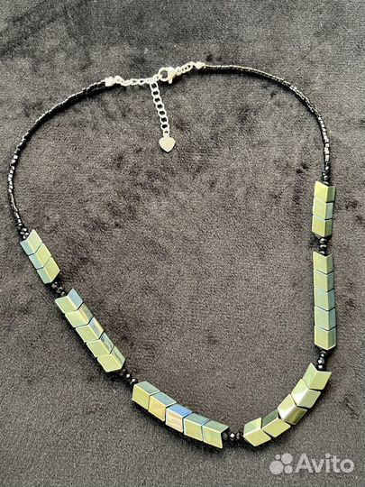 Чокеры из бисера, гематита, жемчуга, бусин