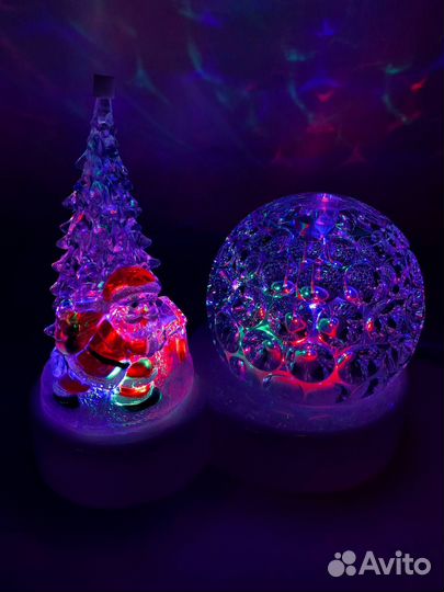 Световая диско-лампа вращающаяся