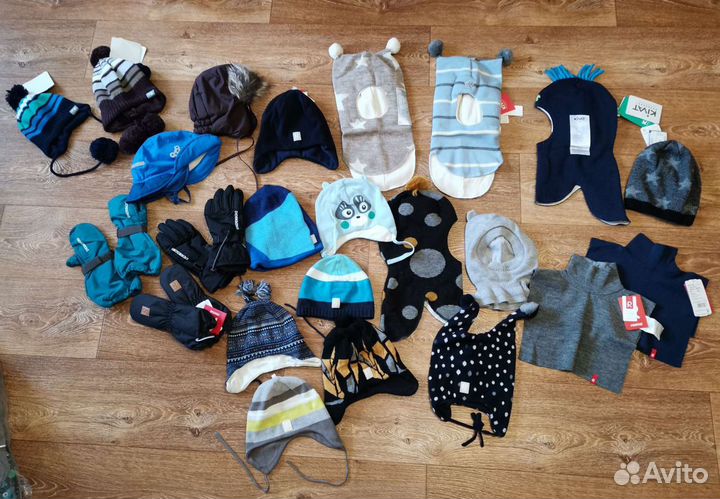 Шапки шлемы краги манишки kivat huppa tokka reima