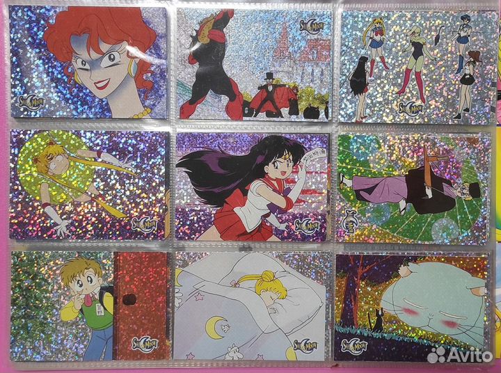 Коллекциноннные карточки 1997г. Сейлор Мун 72шт
