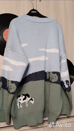 Свитер оверсайз вязаный