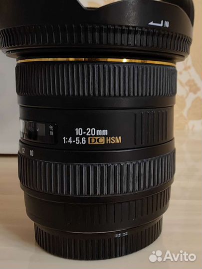 Объeктив - Sigma EX 10-20mm f/4-5.6 EX DC HSM