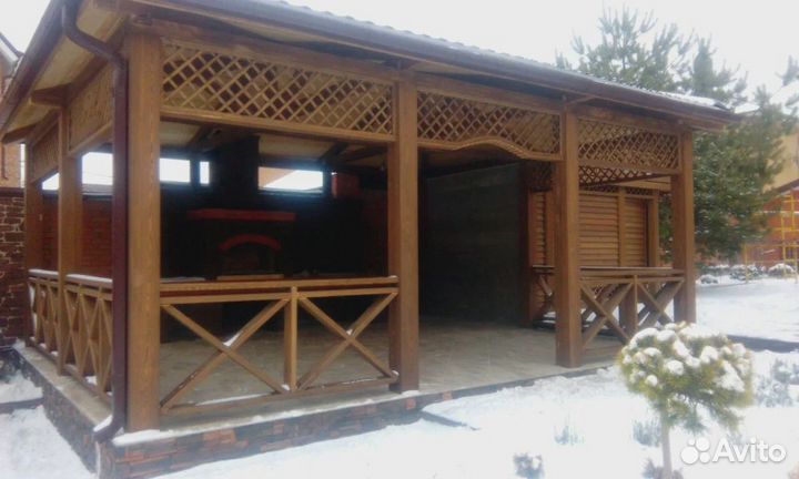 Бунгало, шезлонг-шатер, беседка