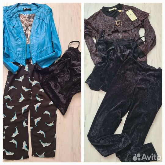 Пакет вещей:куртки,платья,костюм,топы,юбка40 42 44
