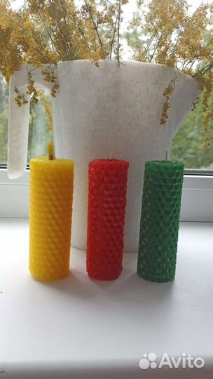 Свечи восковые, свечи ароматизированные