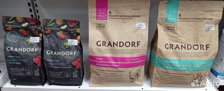 Корм д/кош и собак Grandorf,Grandorf fresh,Premier