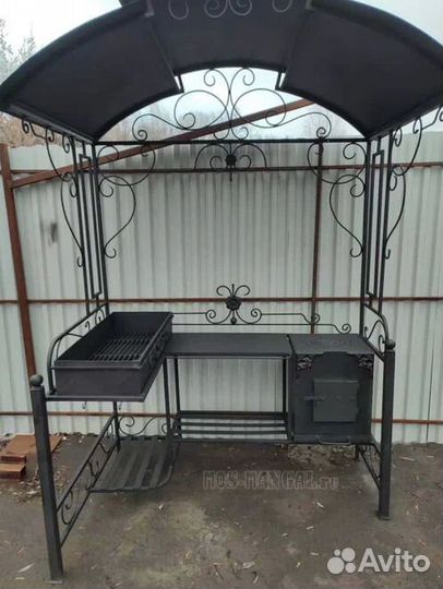 Мангал с печью