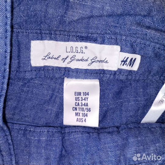 Джинсовый комбинезон для девочки 104