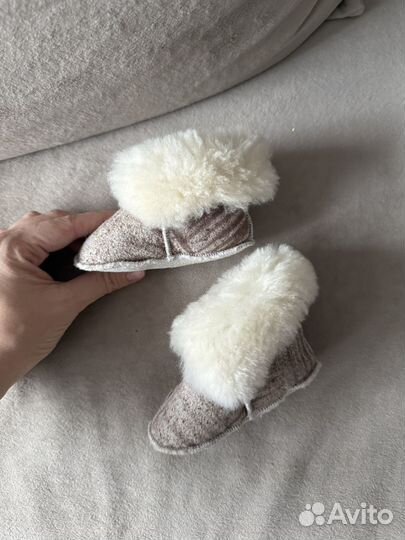 Чуни из овчины детские