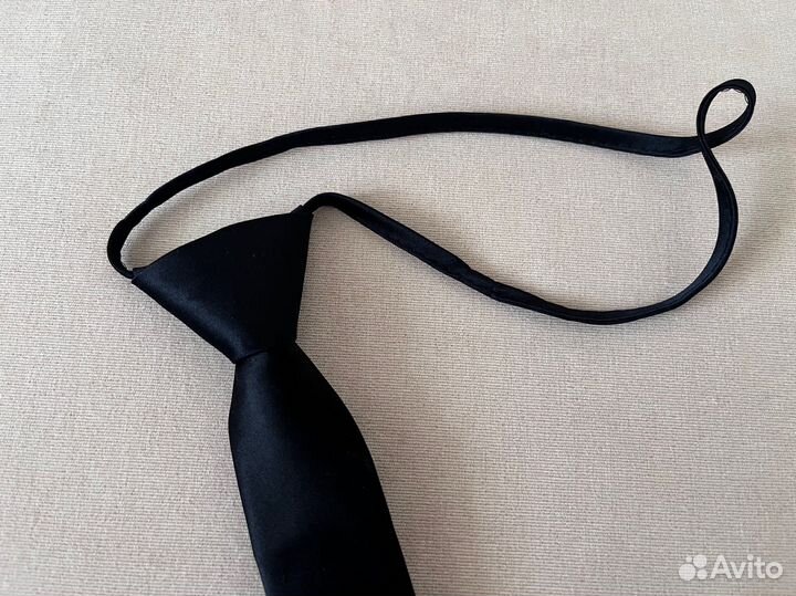 Галстук черный детский 34 см