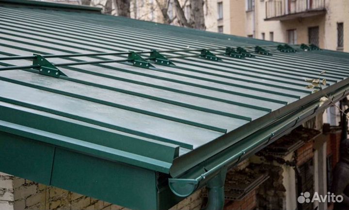 Фальцевая кровля, Кликфальц, Двойной стоячий фальц