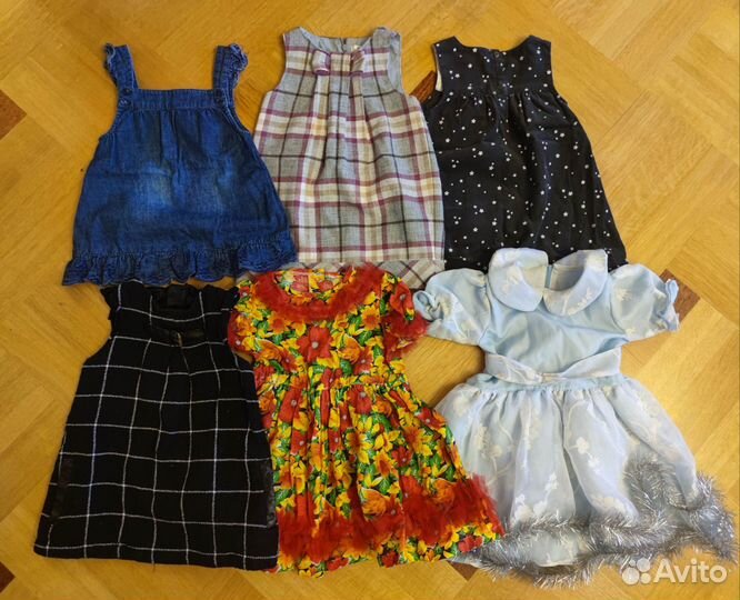 Большой пакет вещей на девочку 86-92 + комбинезон