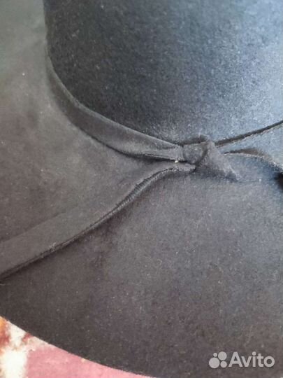 Шляпа фетровая черная